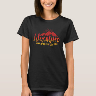 Camiseta Aventura aventurera Retro Hiker Camping