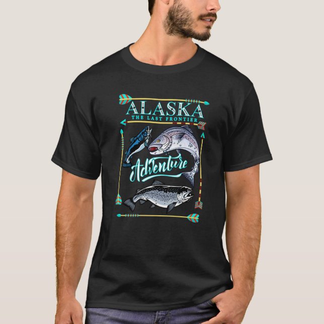 Camiseta Aventura De Alaska Pesca De Vida Silvestre En El O (Anverso)