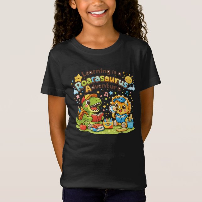 Camiseta Aventura de aprendizaje de Roarasaurus (Anverso)