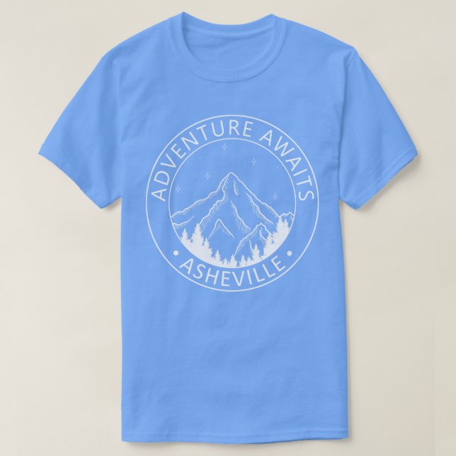 Camiseta Aventura de Asheville North olina (Diseño del anverso)