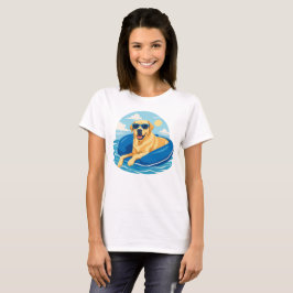 Camiseta Aventura de barco de verano del Labrador Retriever