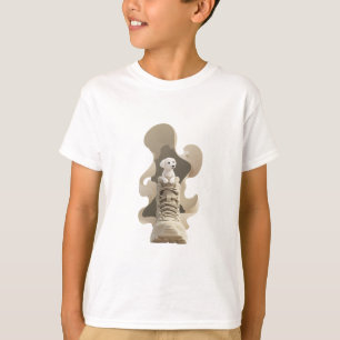 Camiseta Aventura de botas para cachorros niños