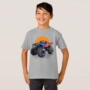 Camiseta Aventura de Camión Monstruo Todoterreno Patriótico