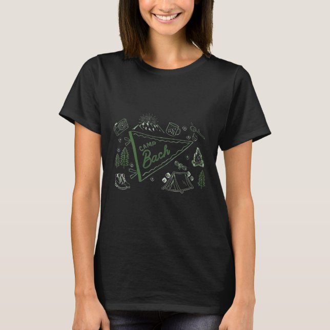 Camiseta Aventura de Campamento Bach Fiesta de Soltera El (Anverso)