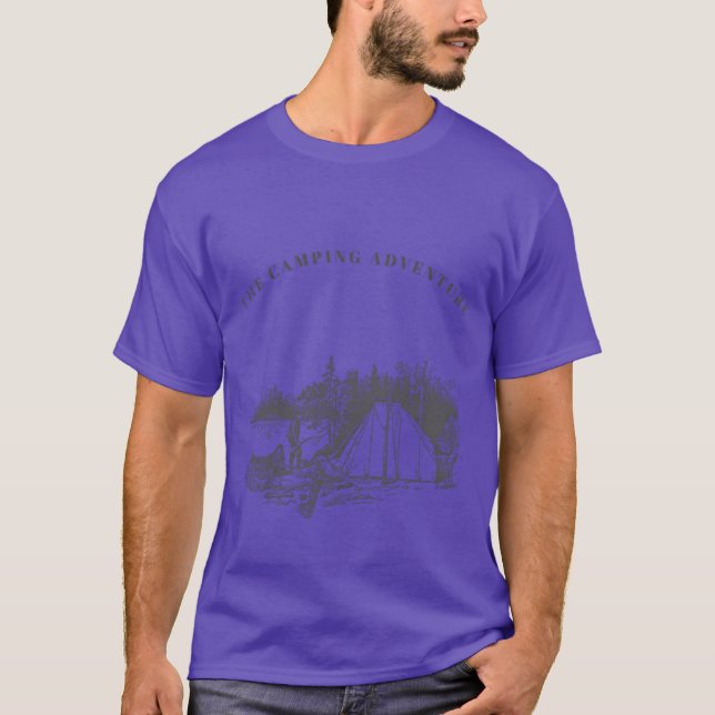Camiseta Aventura de camping chico (Anverso)