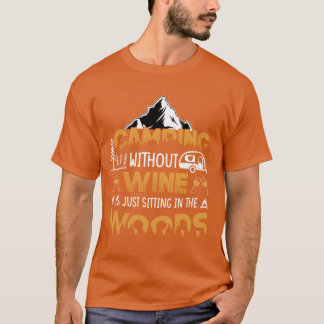 Camiseta Aventura de camping de cita vintage