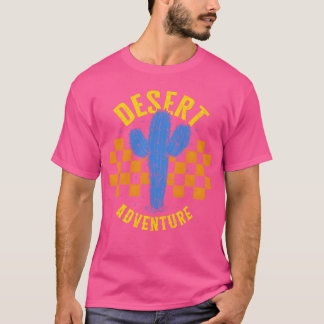 Camiseta Aventura de Camping en el Desierto amigo de Cactus