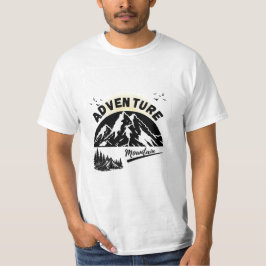 Camiseta Aventura de Camping en la Montaña Naturaleza