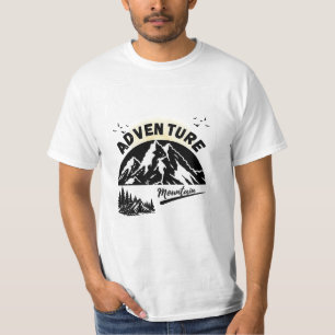 Camiseta Aventura de Camping en la Montaña Naturaleza