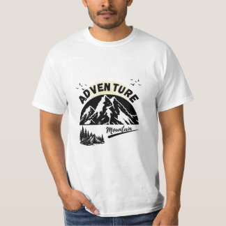 Camiseta Aventura de Camping en la Montaña Naturaleza
