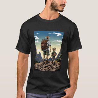 Camiseta Aventura de Camping Mountainravel Padre e Hijo fam