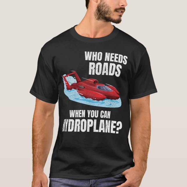 Camiseta Aventura de Carreras de hidroavión: ¡Dejar caminos (Anverso)