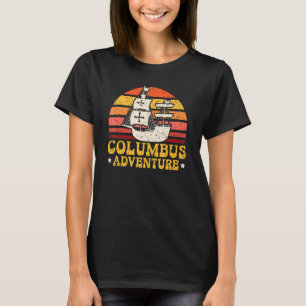 Camiseta Aventura de Colón Día de Cristóbal Colón Navega