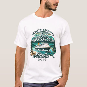 Camiseta Aventura de crucero vintage por Alaska 2025 Famili