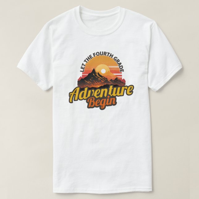 Camiseta Aventura de cuarto grado | 4.ª Maestra (Diseño del anverso)