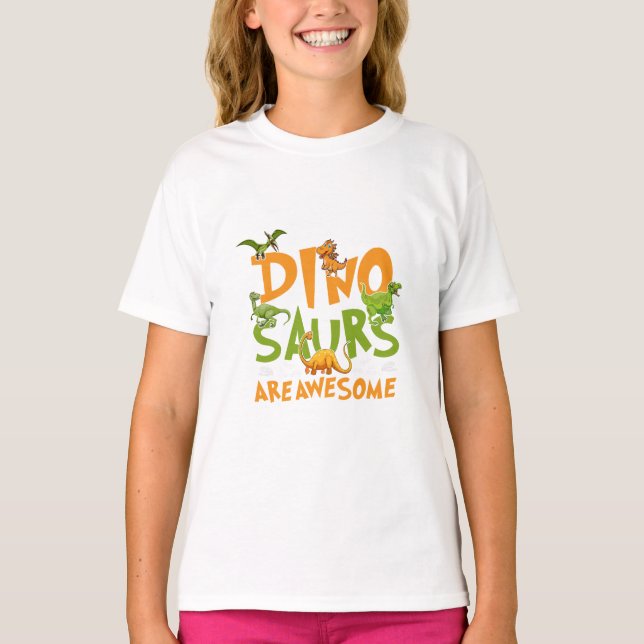 Camiseta Aventura de Dino Roarsome" - Dinosaurio infantil (Anverso)