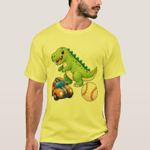 Camiseta Aventura de juguete de dinosaurio lindo.