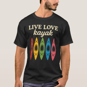 Camiseta Aventura de kayak de deportes acuáticos Vive Ama