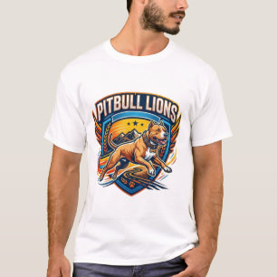 Camiseta Aventura de la cresta del león Pitbull