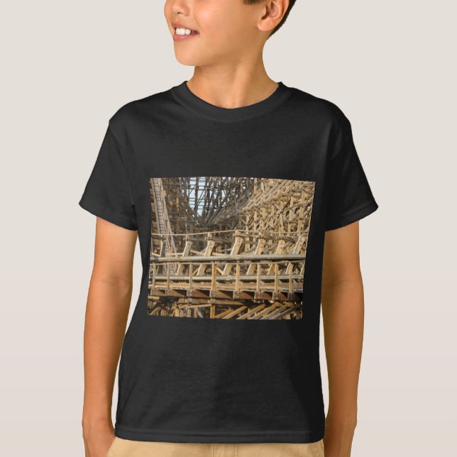 Camiseta Aventura de las banderas de la montaña rusa seis (Anverso)