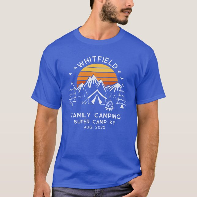 Camiseta Aventura de Mateo de Vacaciones en Camping Familia (Anverso)