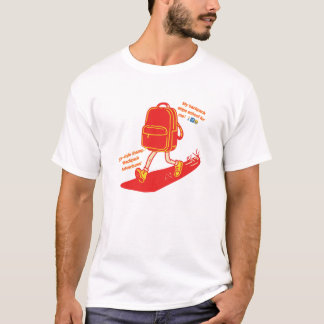 Camiseta Aventura de mochila que se salta la escuela