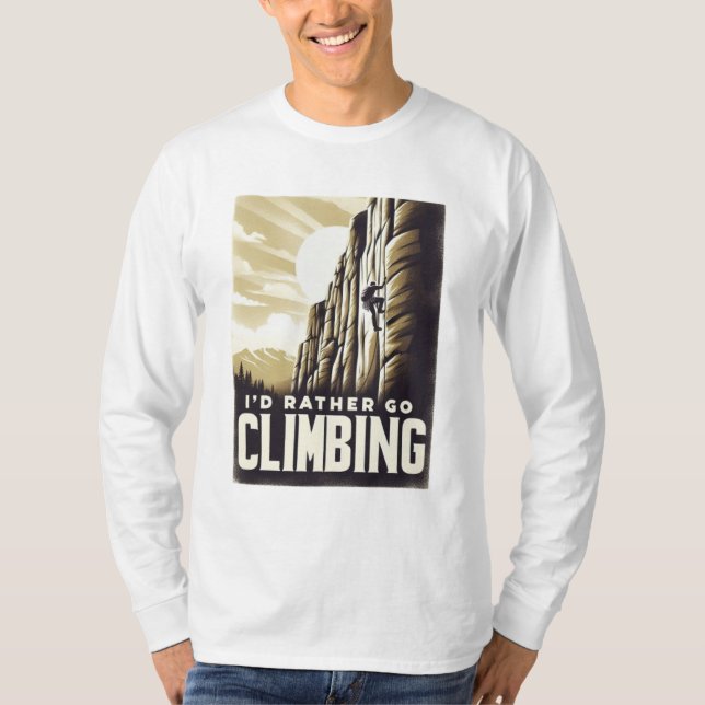 Camiseta "Aventura de Montaña Ascendente Prefiero Ir A Esca (Anverso)