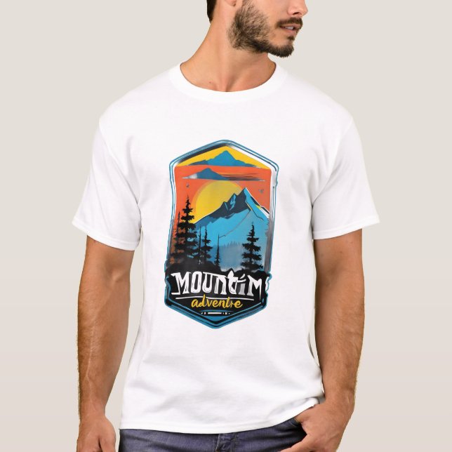 Camiseta Aventura de montaña - Naturaleza impresionante (Anverso)