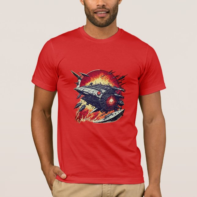 Camiseta Aventura de nave espacial (Anverso)