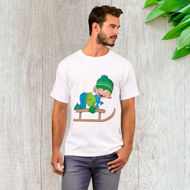 Camiseta Aventura de nieve divertida para chico que duerme  (Subido por el creador)
