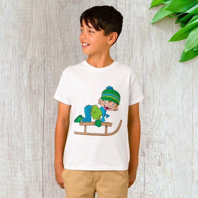Camiseta Aventura de nieve divertida para chico que duerme  (Subido por el creador)