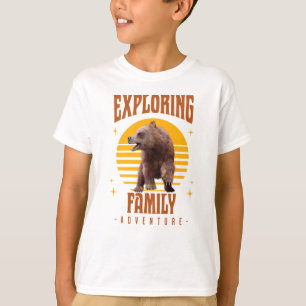 Camiseta Aventura de Oso de Vacaciones Familiares Combinand