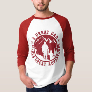 Camiseta Aventura de padre e hijo   Día del Padre   Rojo
