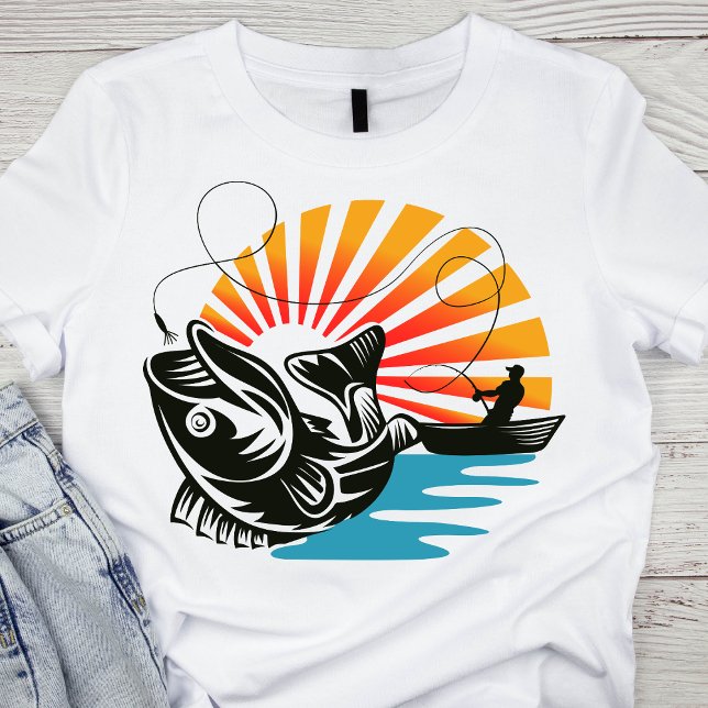 Camiseta Aventura de pesca de atardecer (Subido por el creador)