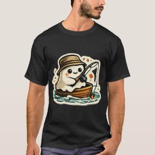 Camiseta Aventura de pesca de fantasmas lindos