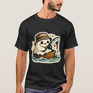 Camiseta Aventura de pesca de fantasmas lindos