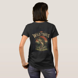 Camiseta Aventura de Pesca de Lubina Retro Wild Trails