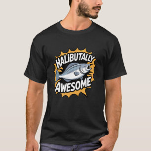 Camiseta Aventura de pesca de platija increíblemente impres