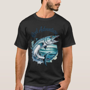 Camiseta Aventura de pesca - La Barracuda de Mar Profundo
