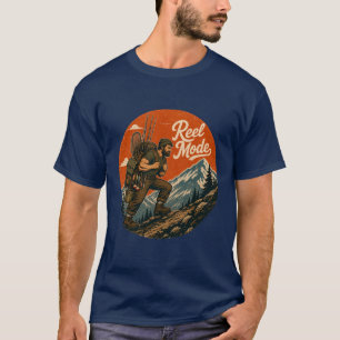Camiseta Aventura de Pesca Vintage en Modo Carrete