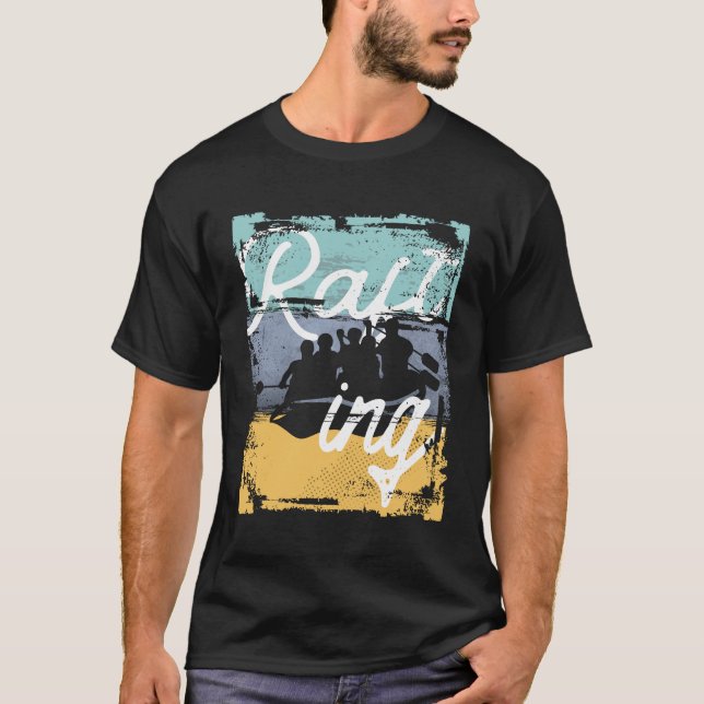 Camiseta Aventura de Rafting Vintage (Anverso)