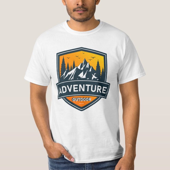 Camiseta aventura de senderismo explorar el mundo (Anverso)