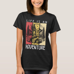 Camiseta Aventura de senderismo vintage Explorador de la na