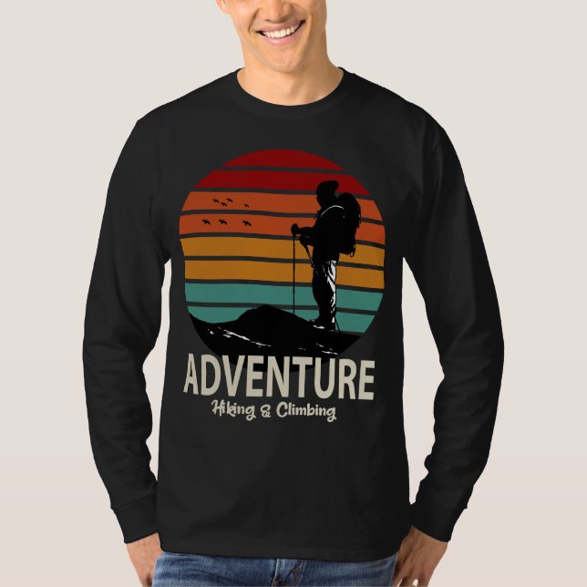 CAMISETA AVENTURA DE SENDERISMO Y NATURALEZA DE CLIMBING (Anverso)