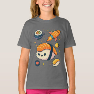 Camiseta Aventura de sushi cósmico