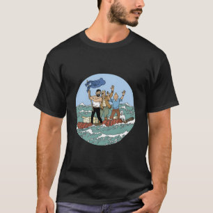 Camiseta Aventura De Tin-Tin Con Capitán Haddock