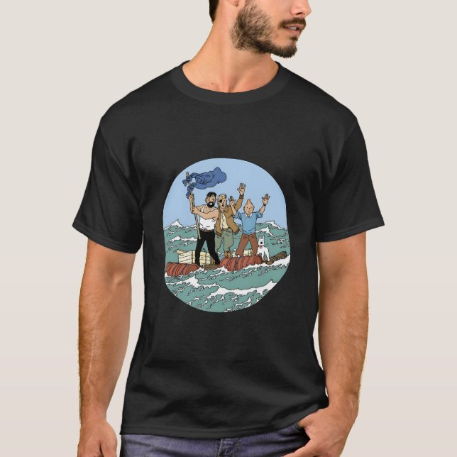 Camiseta Aventura De Tin-Tin Con Capitán Haddock (Anverso)