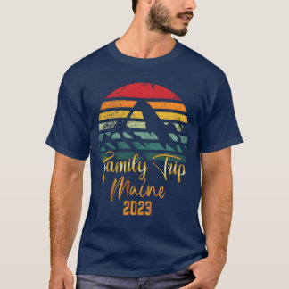 Camiseta Aventura de vacaciones en Maine Acampada Vacacione