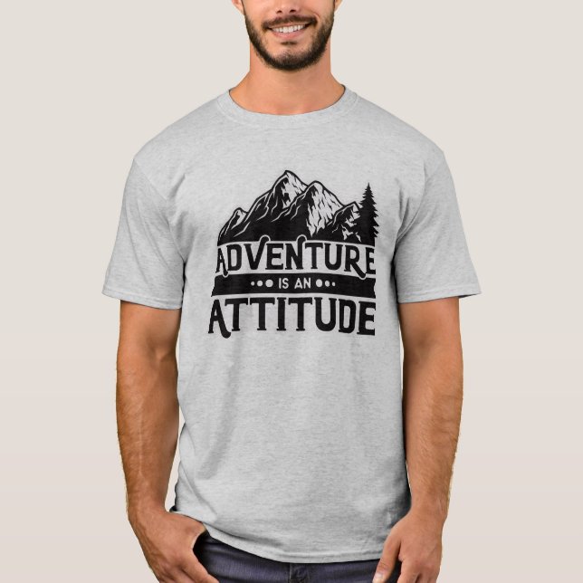 Camiseta Aventura de vacaciones personalizada es una actitu (Anverso)