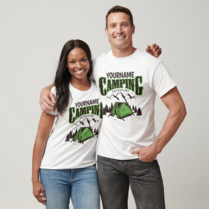 Camiseta Aventura de viaje de campamento familiar de campin